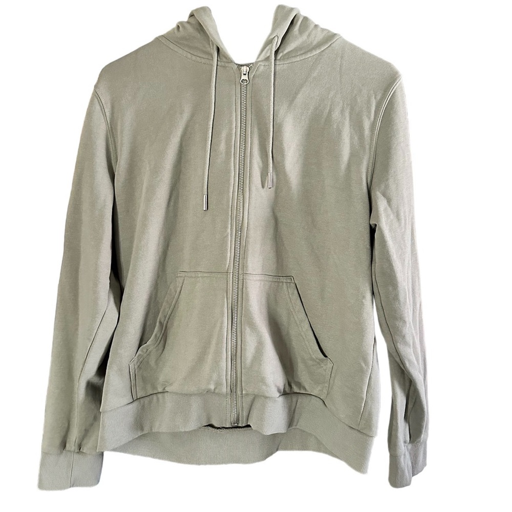 Sage green H&M zip up jacket